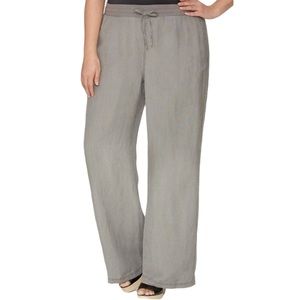 Lane Bryant Wide Leg Linen Drawstring Pants 3x NWT
